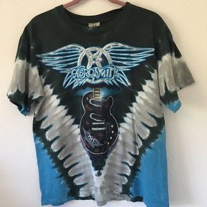 Tie-dye Aerosmith T-shirt